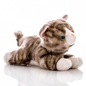 Игрушка мягкая - Котенок серый, 28 см. (Aurora, 300-04)